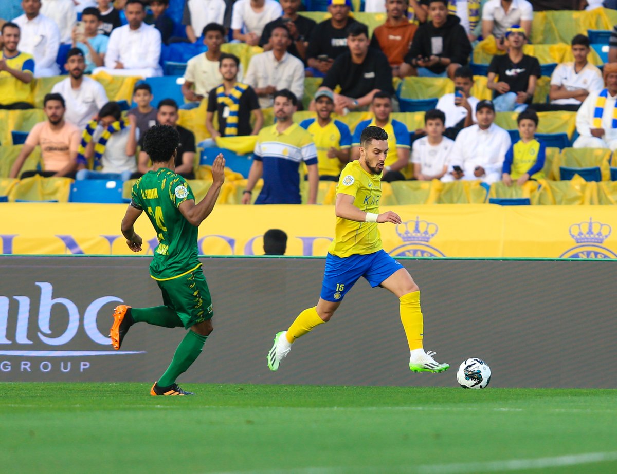 saudiFF's tweet photo. نهاية المباراة| ممثل الوطن ⁦@AlNassrFC⁩ يفوز على فريق الشرطة العراقي ويتأهل لنهائي ⁧#كأس_الملك_سلمان_للأندية⁩. 🌟

نهنئ ⁧#النصر⁩ وجماهيره بمناسبة التأهل. 😍

⁧#الوطن_معكم⁩ 🇸🇦 https://t.co/7MCCuWCsrJ