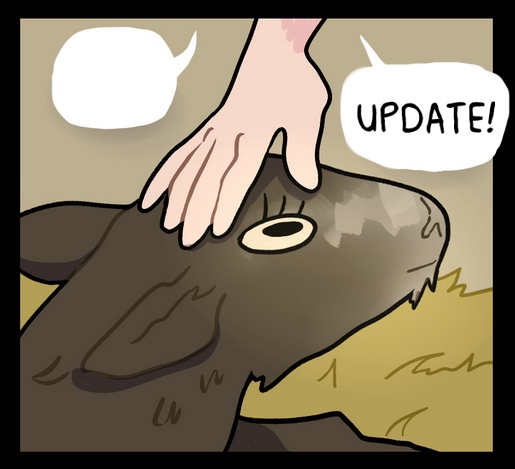 Fruit Rot update 🍑 Just a MINI heart attack for the sweatiest man around.

TYSM to all my sweeties who read and enjoy! Consider sharing with your pals as well, if you think they'd like it 💝

Read here 👇
fruitrot.com/comics/100