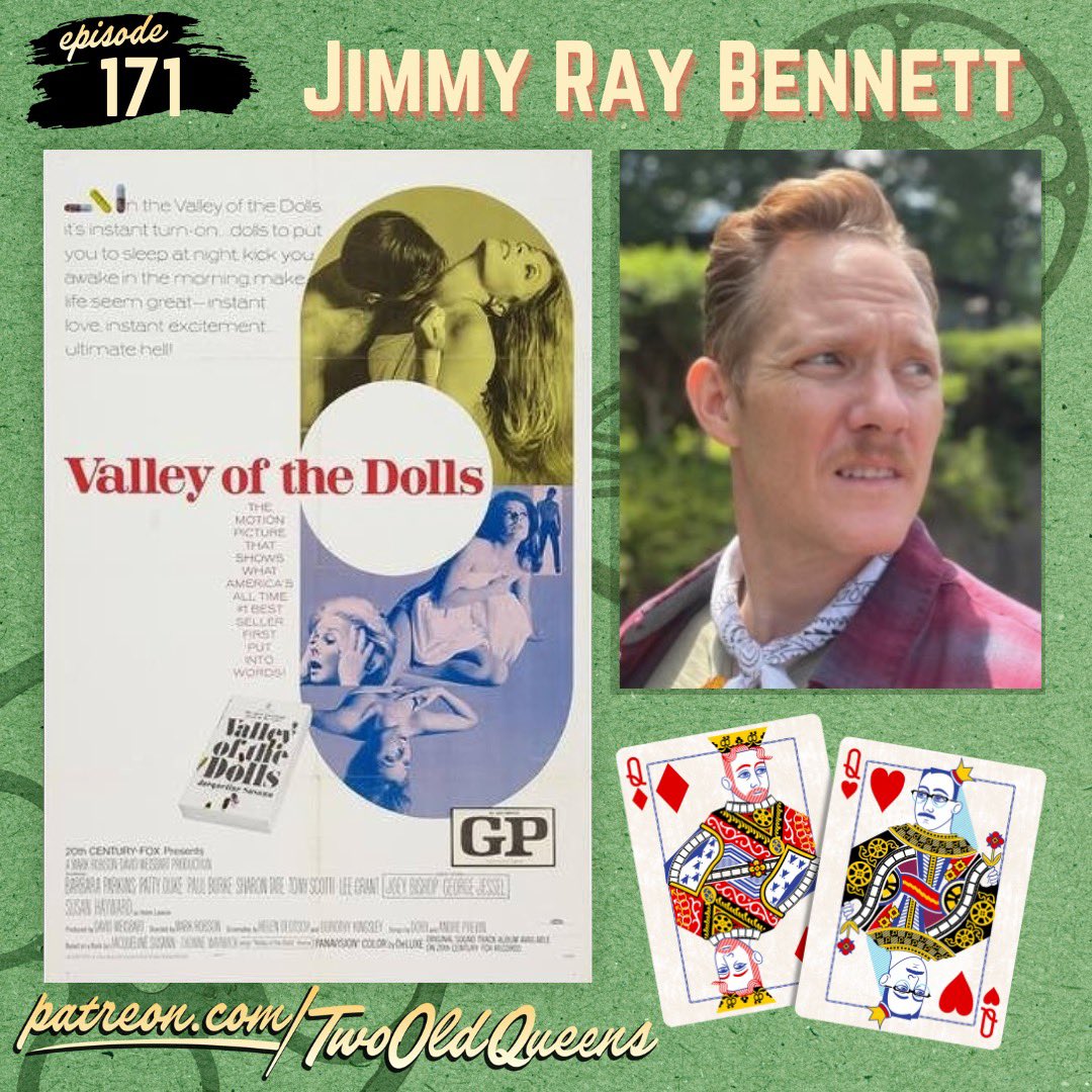 TwoOldQueens's tweet image. Today!

Queen’s Choice continues with the wonderful Jimmy Ray Bennett and camp classic VALLEY OF THE DOLLS!

It’s got histrionics, teeth gnashing, and pure bitchiness - and the movie is pretty interesting too! 😜

Listen at Patreon.com/twooldqueens