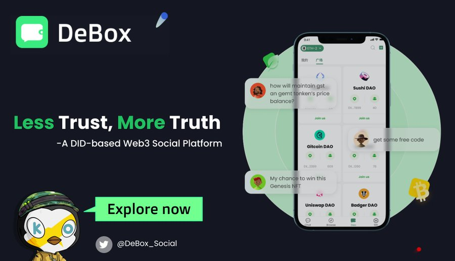 #DeBox 很高興宣布重大更新！

這個新版本包括令人興奮的功能： 
完全優化的 DApp 和增強的鏈上交互！引入消息列表分組，讓您更輕鬆地管理和過濾消息，確保個性化的社交體驗！  立即更新您的 DeBox，享受真正高效的 web3 社交體驗！

不斷的更新和優化產品，是我們的使命和責任，期待站上顛峰的那天🫡
