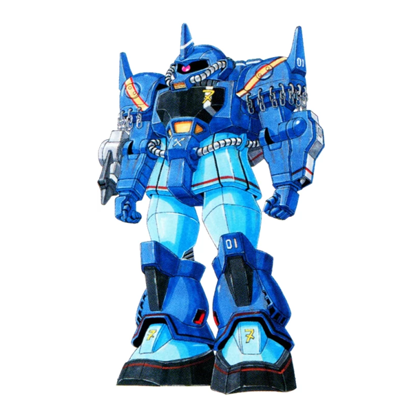 MS-07G-1 グフ・ヴィジャンタ》ジオン公国軍の陸戦用量産型MS。グフの