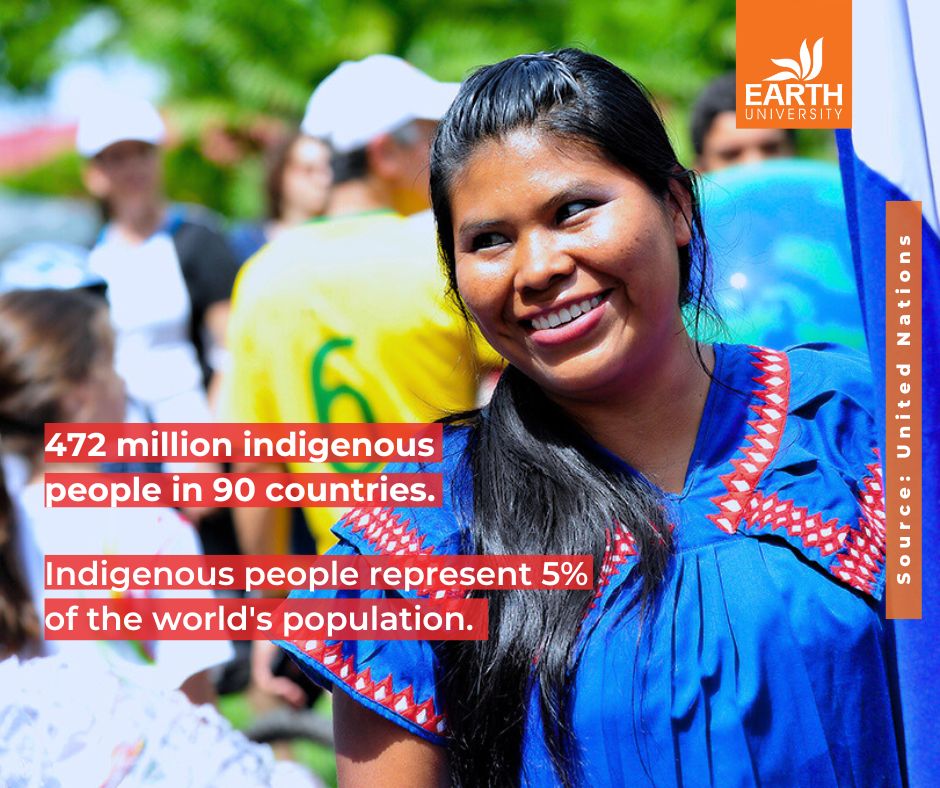 EARTH_Uni's tweet photo. Today, August 9, we celebrate the International Day of the World’s Indigenous Peoples to raise awareness about their contributions and way of life and affirm their rights to their land and natural resources. https://t.co/Gq9xmAmkoh