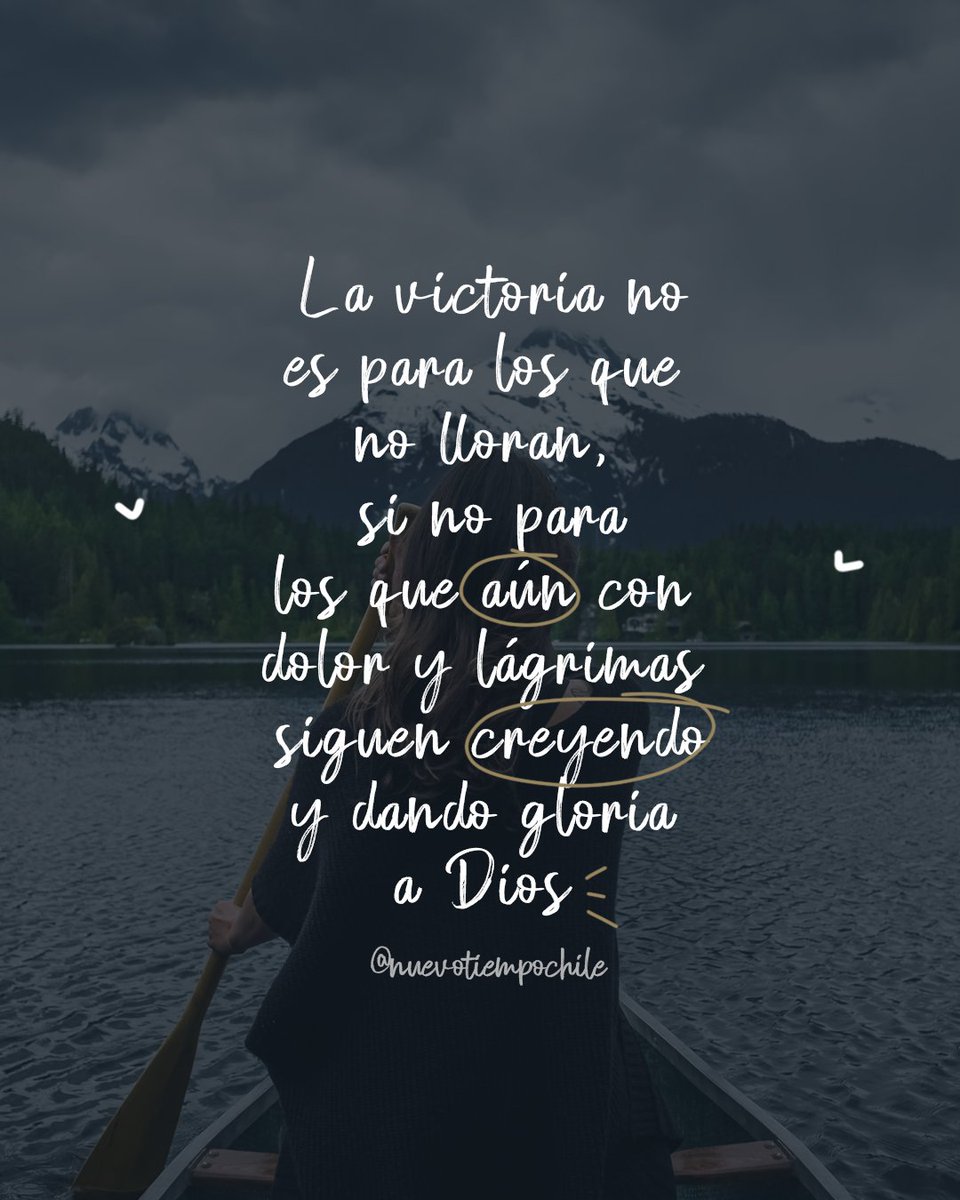 ntchile's tweet image. 💫”Mas el que persevere hasta el fin, éste será salvo”💕 Mateo 24:13 📖

🙌Por #difícil que sea el camino, debes mirar que cada obstáculo trae algún beneficio 💪 y que ha pesar de todo Dios está allí para sostenerte.  #Persevera 🙌 y  confía en el #Señor 😍

¡Dios te bendiga! 🤩