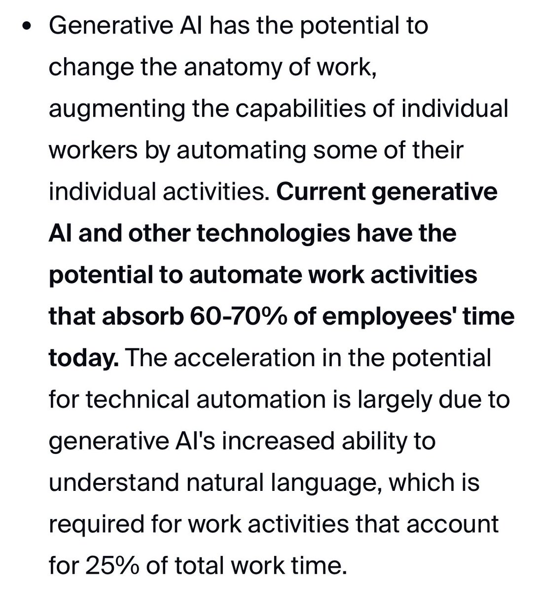 McKinsey's latest research estimates that generative AI could add the ...