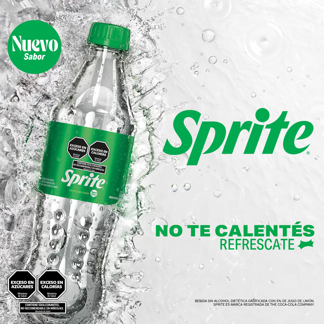Sprite_Ar's tweet image. ¡Mirá quien llega! Es el nuevo sabor de Sprite Lima Limón, que viene a refrescar esos momentos en los que te calentás #HeatHappens ¡No te calentés, refrescate! 😉