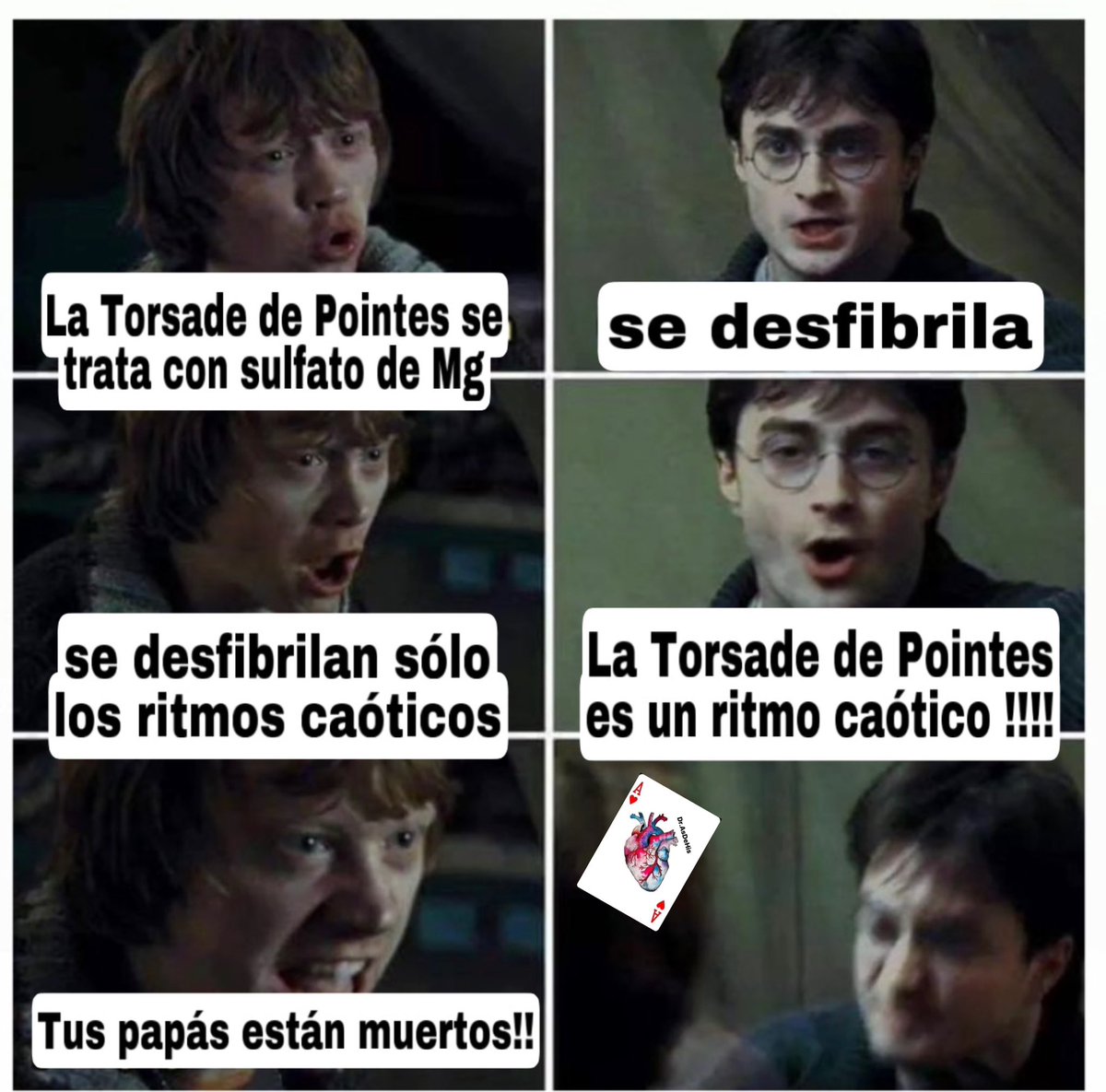 DAsdehis's tweet photo. 🚨Torsade de Pointes (TdP) y Sulfato de Mg🚨

Se tiene la idea que el tratamiento de la TdP es el sulfato de Mg, pero esto tiene varias cosas qué hay que revisar primero.

1.- La TdP es un ritmo caótico que no produce contracción, puede ser sostenida o no sostenida.

Cont… https://t.co/7xoIXHHwgY