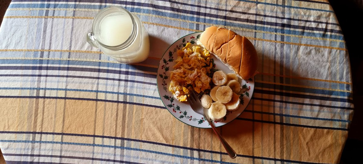 Buen díaaa!! 🌞🌈 ☁️este fue mi desayuno de hace rato. 😋🍽 
Que podría desayunar el día de mañana? 
.
.
.
#AngieLievers #Food #delicious #Comida #Honduras #fyp #photography #viral #Twitter