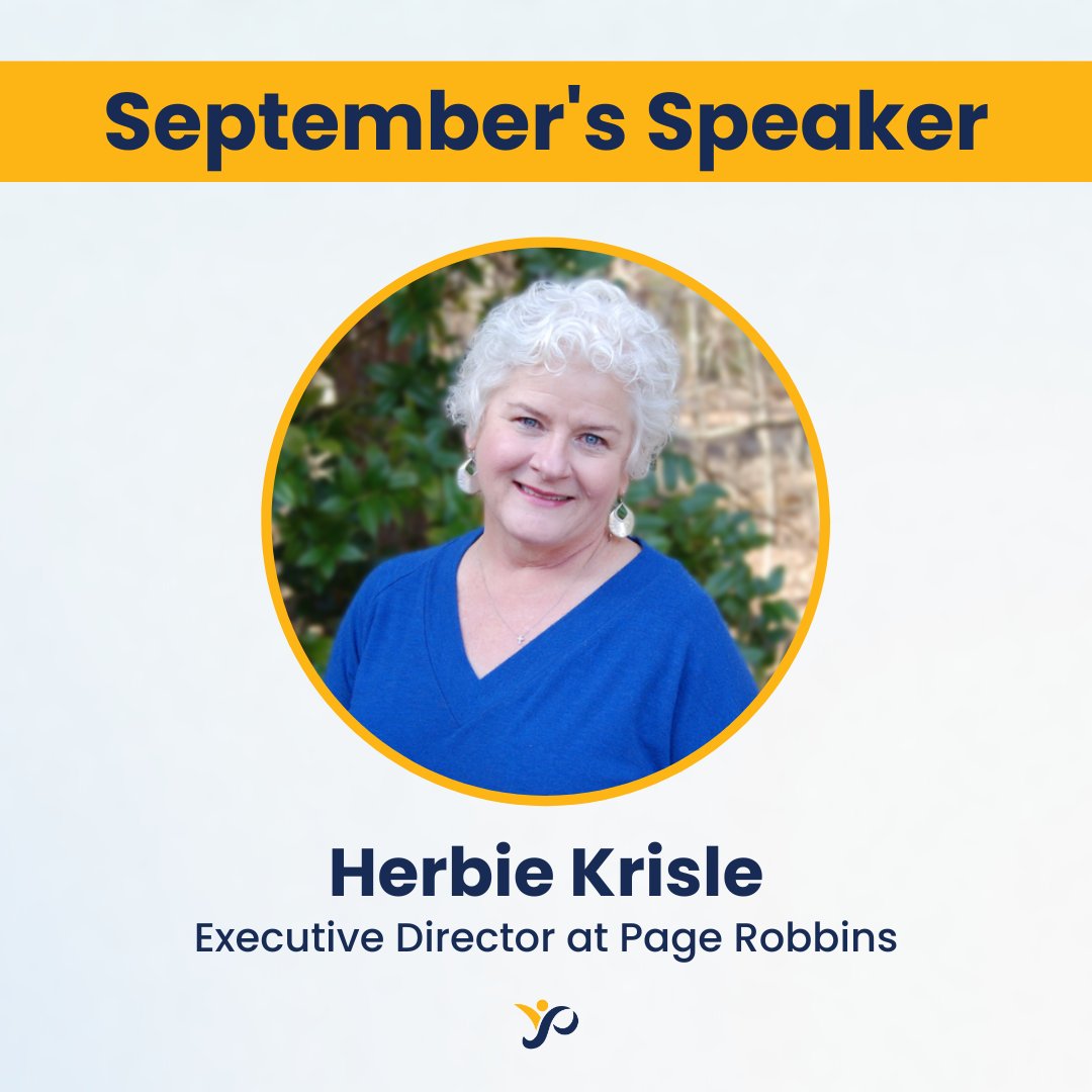 ThePowerYears's tweet photo. Meet September's Speaker, Herbie Krisle!

Herbert Ann “Herbie” Krisle became the Executive Director of Page Robbins Adult Day Center in Collierville in 2005.

Learn more and join us on September 7th: https://t.co/QZ9Ix8cEj7
#PowerYears ⚡ https://t.co/YLwBVtvYjX