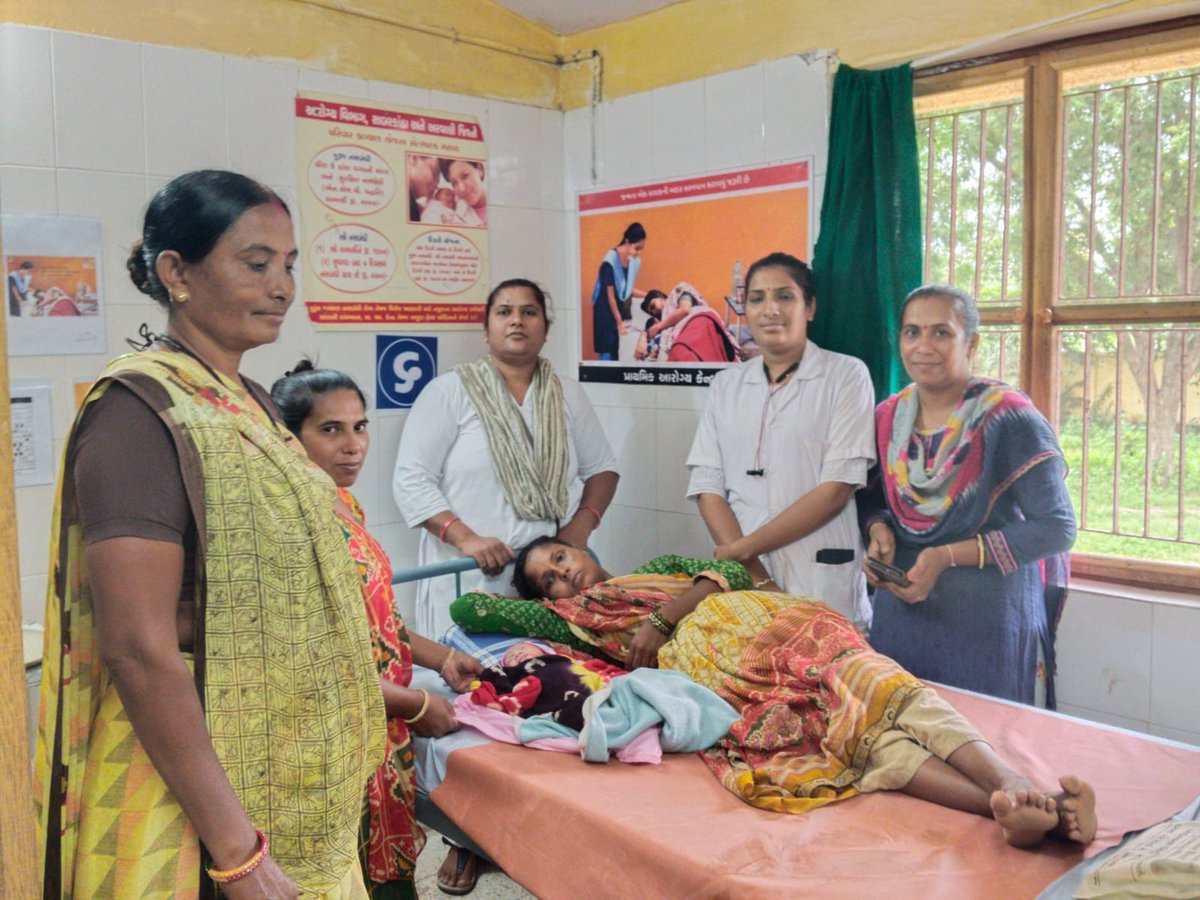 Delivery at PHC LIMBHOI all birth dose vaccination and jssk benefit given PPIUCD inserted