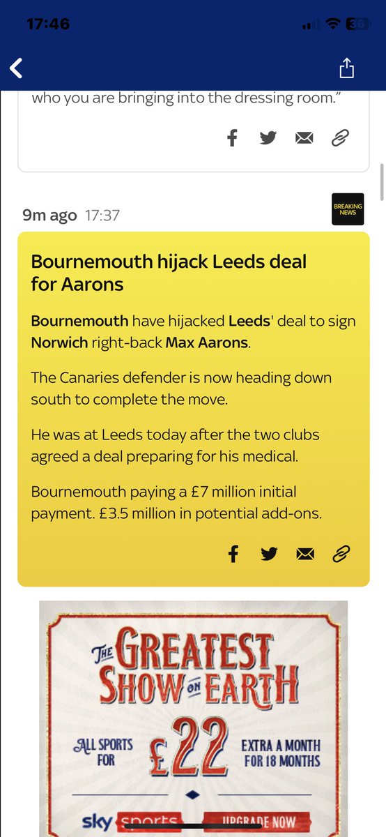 MattStockham1's tweet photo. This is what you love to see! Fantastic business and what a hijack! Bournemouth are working amazingly on transfers this season, very smart with the players coming in. This has made my day! Can’t wait for Saturday, I love our team. Up the mighty cherries 🍒! @afcbournemouth https://t.co/scF759CPIu