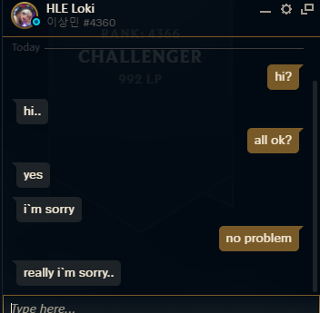 he was spampinging me and flaming me ingame, i muted him and 1v9ed that game...he actually went to the length to apologize. wow