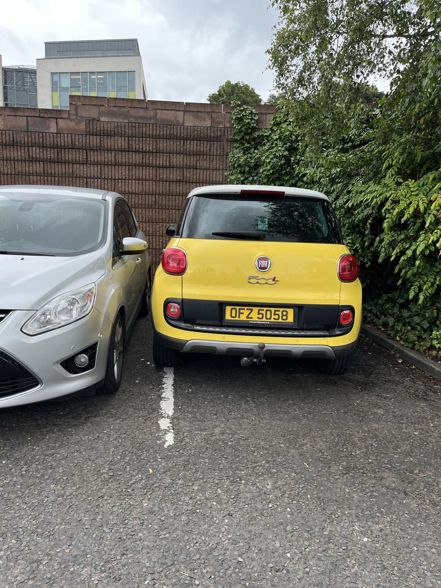 @BadParkingLpool shopping centre car park in NI. My kids couldn’t get into the car as a result 😡