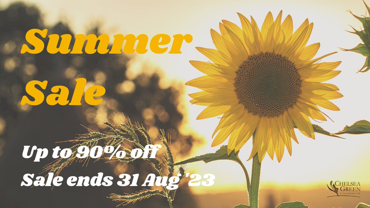 Chelsea Green’s annual summer sale is live! Save up to 90% off sitewide on your favourite Chelsea Green reads including my books Saying NO &amp; A Small Farm Future discounted at 25% off! <a href="/chelseagreen/">Chelsea Green Publishing</a> Sale ends 31 Aug

chelseagreen.co.uk