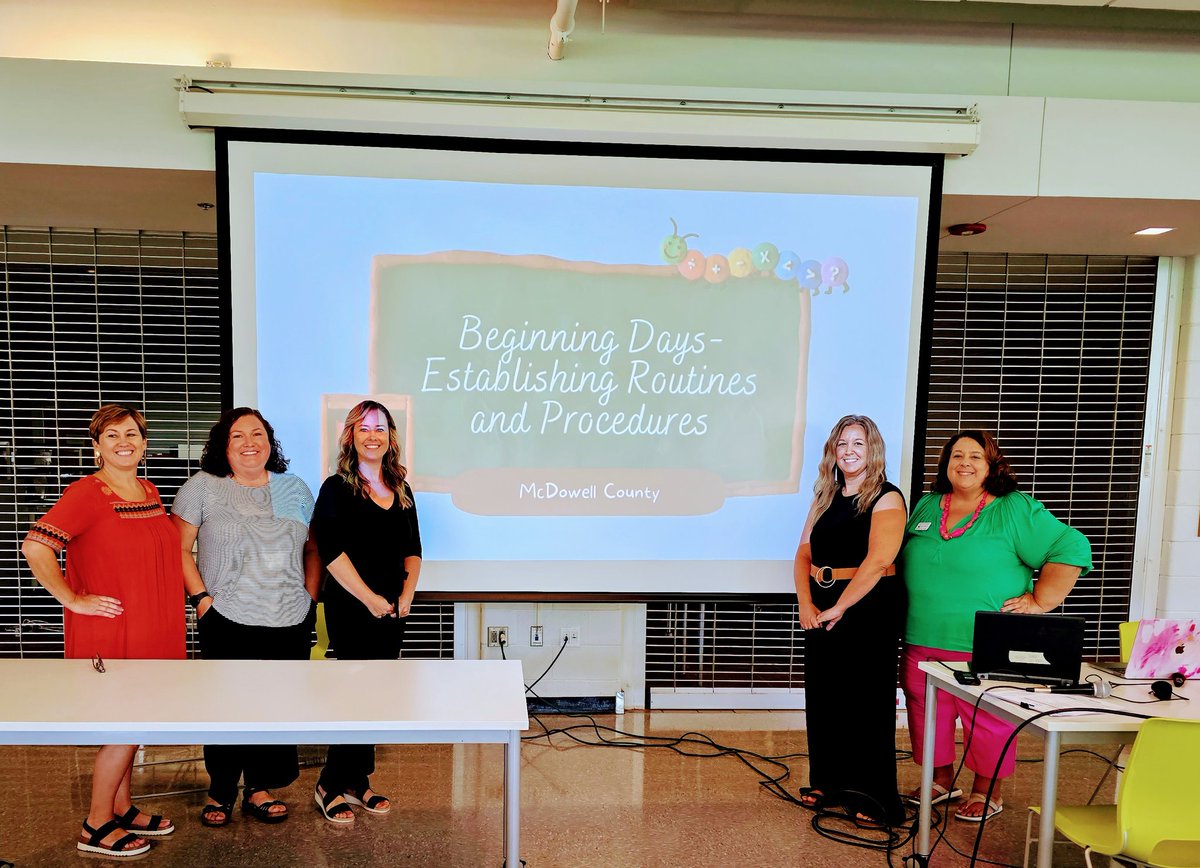 Great day at Beginnging Teacher Orientation with some of my Lead Teachers. Presenting a vital session on being prepared for the beginning days of school. <a href="/WRESA8/">WRESA</a> <a href="/McDowell590/">McDowell Co Schools</a>