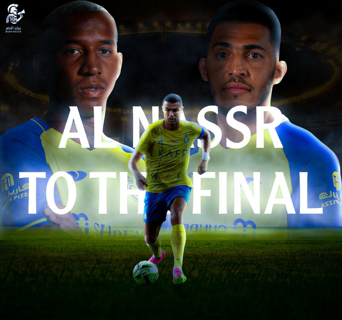 _8lpc's tweet image. 🟡 رسميا : 

#النصر يتأهل لنهائي كأس الملك سلمان 
مبرووووووووووووووووك ياعالميين 💛💛