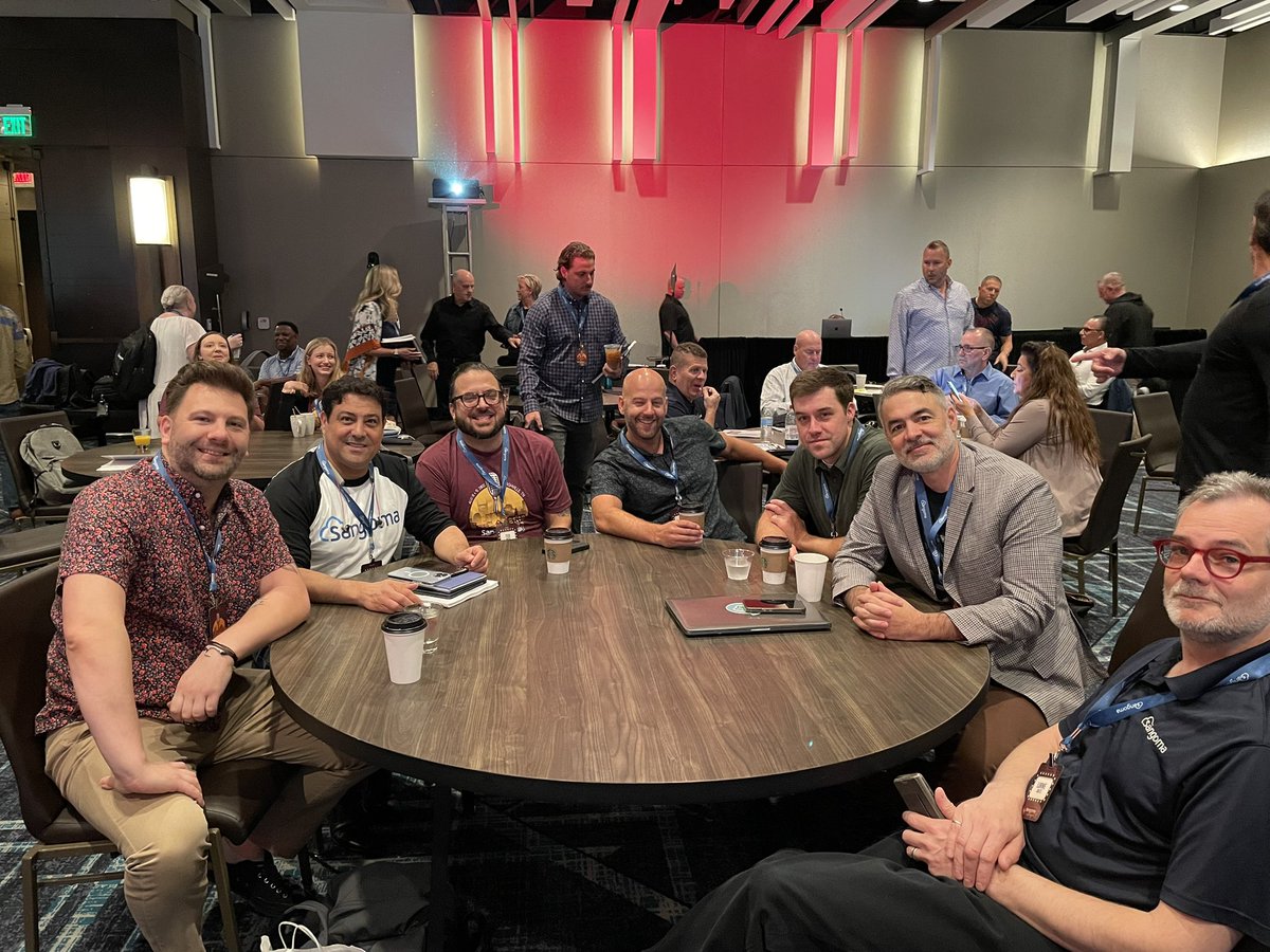 FreePBX's tweet image. Our Open Source team is rocking it out in Music City at the Sangoma Sales Kick Off!
Let’s call it a Tango Team Takeover 🐸