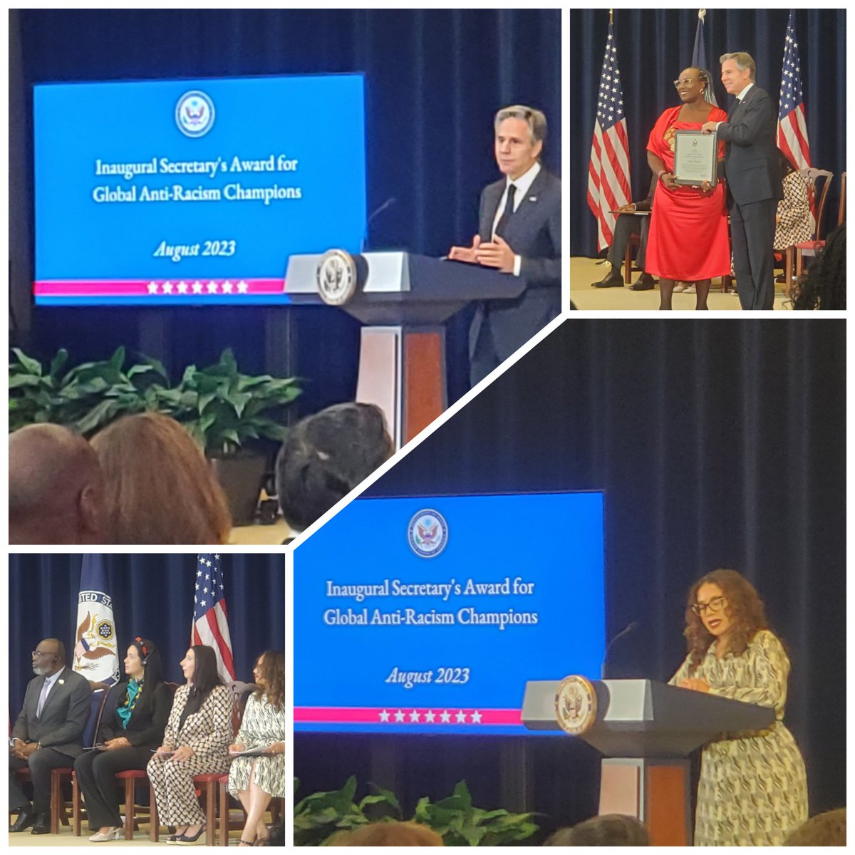 Frank Justice (@frankjusticemic) on Twitter photo We should all be tremendously proud of <a href="/SecBlinken/">Secretary Antony Blinken</a>, <a href="/US_SRREJ/">Special Rep for Racial Equity and Justice</a> & <a href="/StateDept/">Department of State</a> for their efforts to combat racism around the world. It was a pleasure to join fellow anti-racsim advocates at today's ceremony to honor six global anti-racism champions. state.gov/2023-secretary… We should all be tremendously proud of <a href="/SecBlinken/">Secretary Antony Blinken</a>, <a href="/US_SRREJ/">Special Rep for Racial Equity and Justice</a> & <a href="/StateDept/">Department of State</a> for their efforts to combat racism around the world. It was a pleasure to join fellow anti-racsim advocates at today's ceremony to honor six global anti-racism champions. state.gov/2023-secretary…