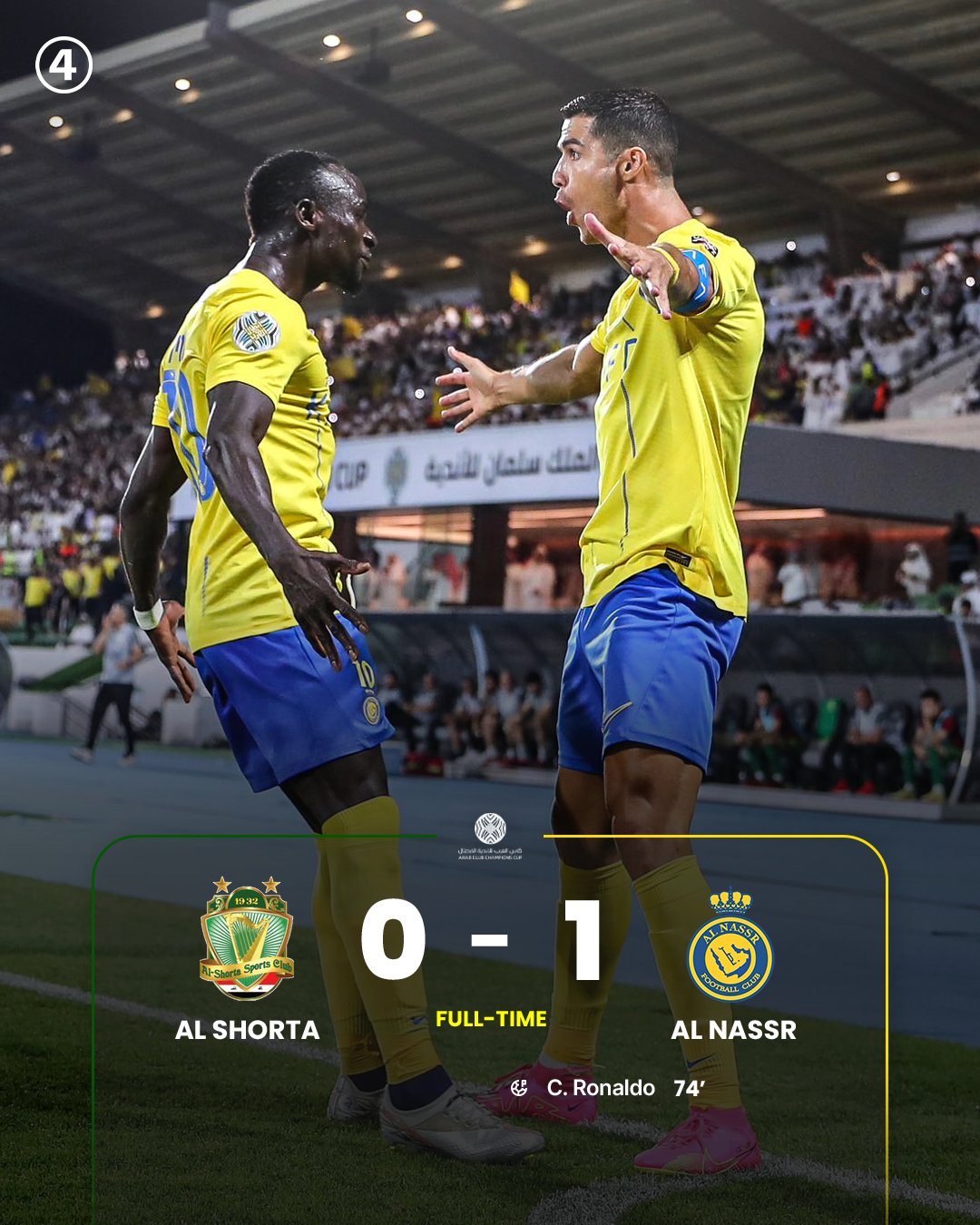 Ronaldo goal sends Al Nassr to Arab Club Champions Cup final - Futbol on  FanNation