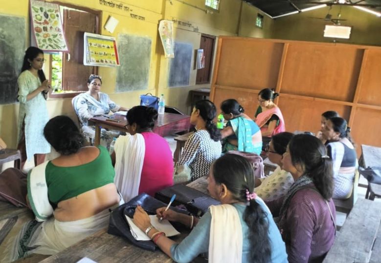 splcellforwomen's tweet photo. Special Cell, Kamrup Metro, Assam #supportedbyUSAIDMCGL interacted with 13 Anganwadi workers and the supervisor on gender-based violence and service available for linkages, at Basistha on 31st July 2023 #MOMENTUMIndiaYash #SpecialCellandCommunityApproach https://t.co/Se9AXrJOxh