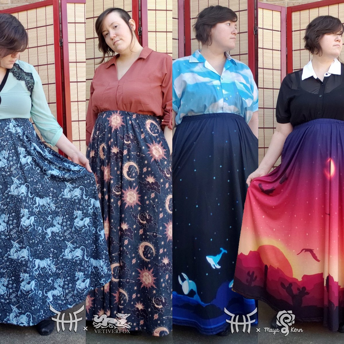 FreshHotFlavors's tweet photo. 🍂🍁 Our Greatest Hits skirts are live now until August 14th! 🍂🍁

featuring the return of 4 designs from @mayakern &amp; @vetiverfox &amp; 6 designs voted on by y'all! https://t.co/tnN5d5GlUZ