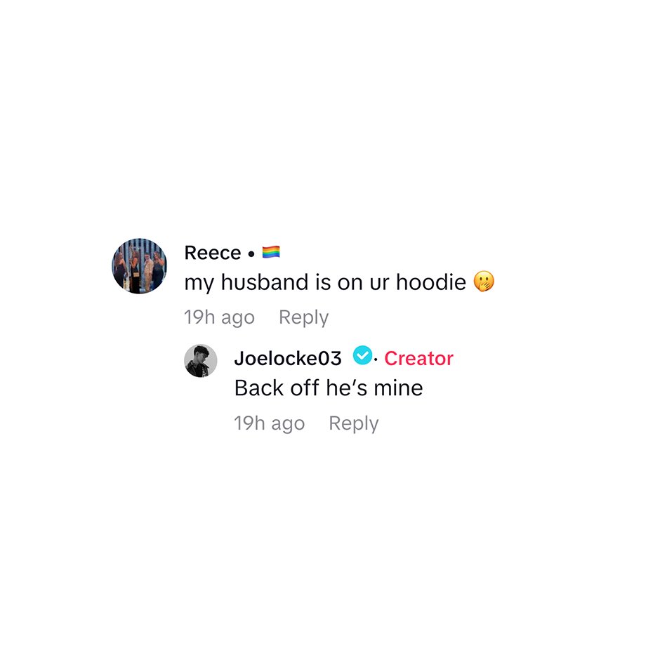 dailyjlocke's tweet photo. joe replied to a comment on his tiktok 💕 https://t.co/TtPzCOG5dn