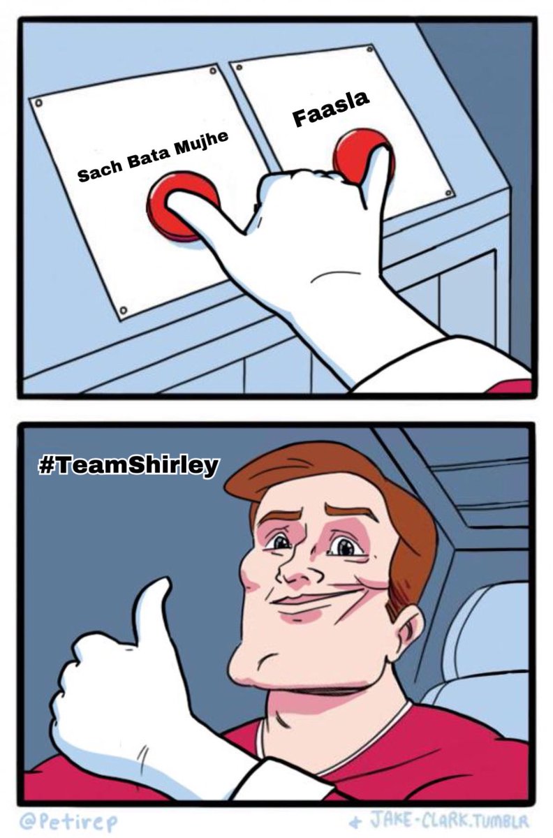 iNatashaSingh's tweet photo. #TeamShirley right now: 
🙈🤷🏻‍♀️
@ShirleySetia #SachBataMujhe #Faasla https://t.co/UHoATEi1Lv