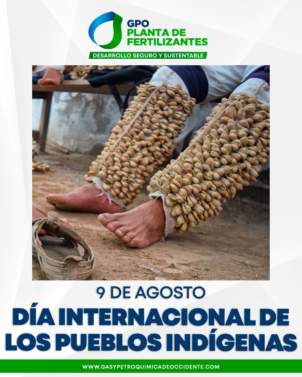 Hoy 9 de agosto, conmemoramos la aportación de su riqueza cultural junto con la sabiduría ancestral y reconocemos todas sus contribuciones a nuestras sociedades.
.
.
.
#GPOtopolobampo #PlantaDeFertilizantes #DesarrolloSeguroySustentable #DíaInternacionalDeLosPueblosIndígenas