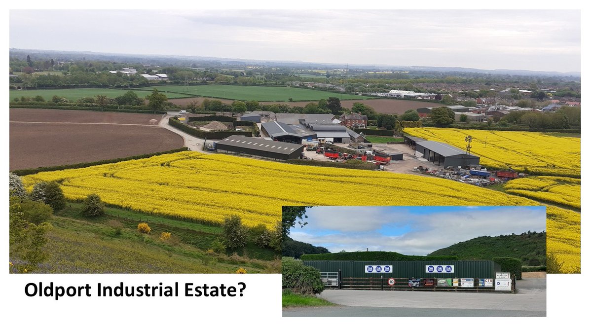 2/2 Since 2012, those pro developmnt have said heritage harm from housing at OSW004 would be mitigated by the farm sprawl–now compounded by apparent change of use/'industrialisation’ during the intervening years. 
Does it need/have planning permission? 
Is <a href="/HistoricEngland/">Historic England</a> aware?