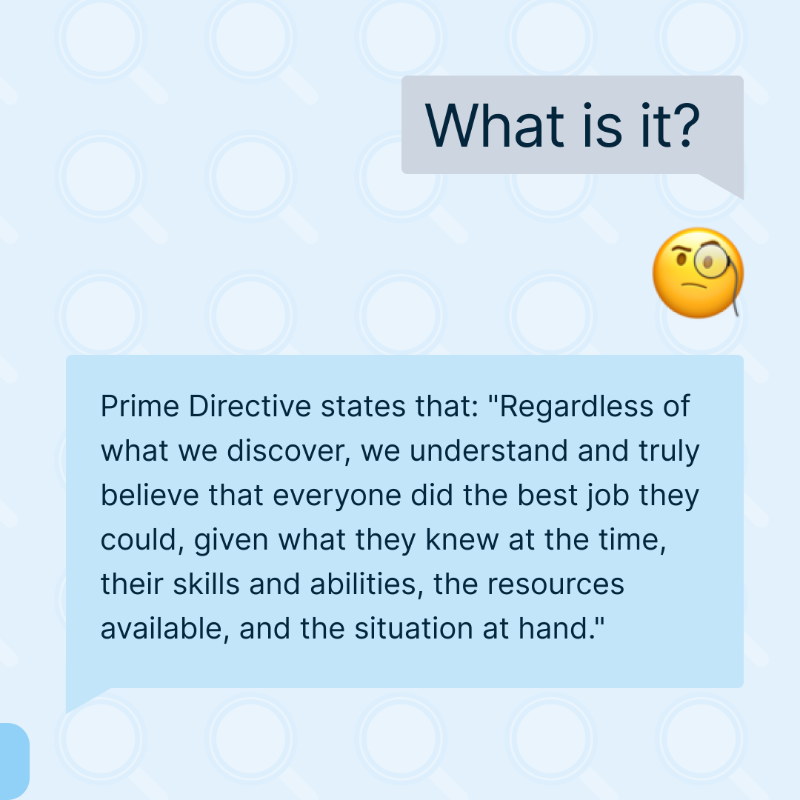creately's tweet photo. Set your course for a successful retrospective with Prime Directives 🚀

By anchoring these principles before each session, you pave the way for meaningful discussions, shared learning, and continuous improvement. 

#PrimeDirectives #Retrospectives #Creately https://t.co/yYdfOmvQc7