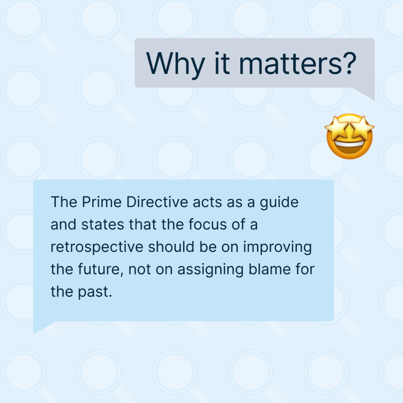 creately's tweet photo. Set your course for a successful retrospective with Prime Directives 🚀

By anchoring these principles before each session, you pave the way for meaningful discussions, shared learning, and continuous improvement. 

#PrimeDirectives #Retrospectives #Creately https://t.co/yYdfOmvQc7