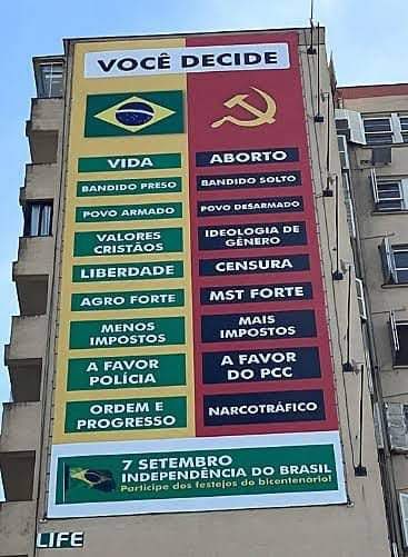 karinamichelin's tweet image. Vocês se lembram desse painel que foi instalado no Edifício Caraíba, no viaduto da Conceição, no bairro Bom Fim - em Porto Alegre? 

O painel foi instalado no ano passado, antes das eleições, com o intuito de alertar a população para o que estava por vir.  A Justiça Eleitoral…
