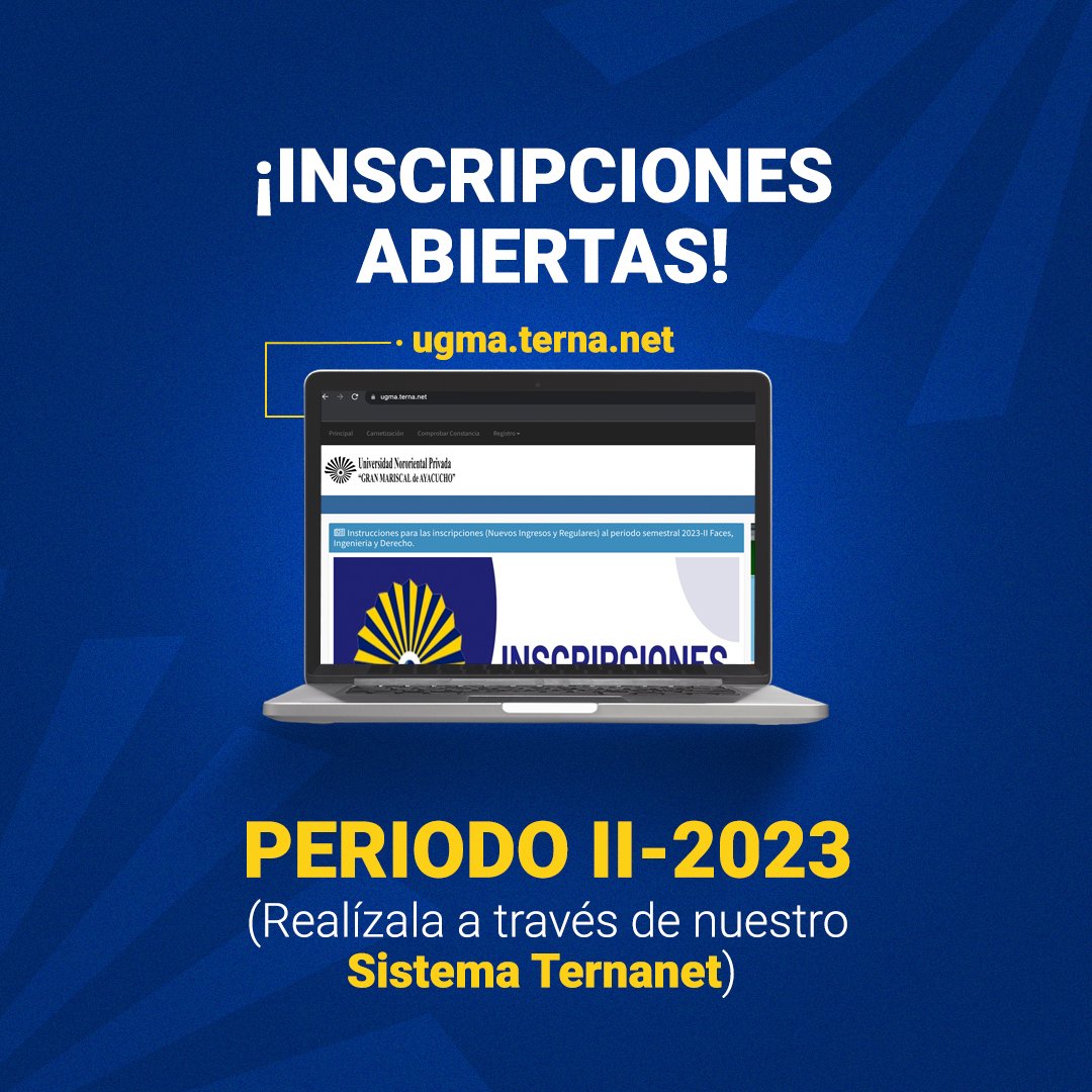 Universidad Gran Mariscal de Ayacucho tweet media