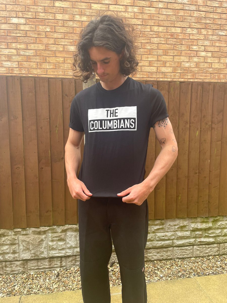 🚨 Official The Columbians T-Shirts have Landed!!💥 Please drop us a message to get yours!! They have arrived just in time before we play <a href="/devafestuk/">Deva Fest</a> this Sunday!!