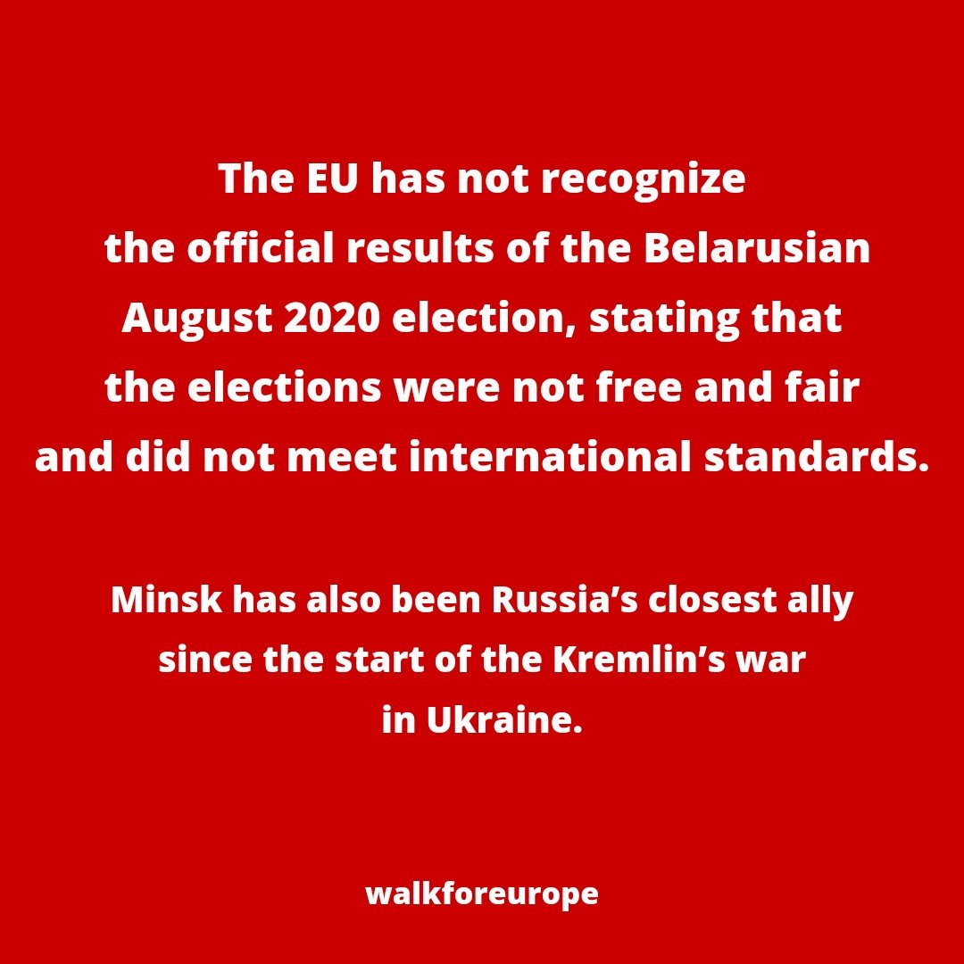 Free Belarus 1/3
#walkforeurope
#Belarus #freeBelarus #lukashenko
#democracy #authoritarianregime #Belarussian #EU #Europeansanctions