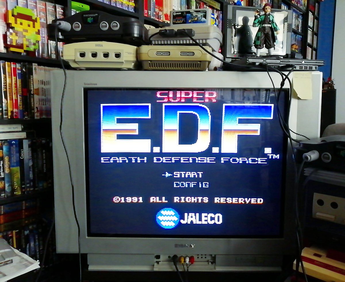 Freakazoid999's tweet photo. Super Électricité de France ! #superedf #superearthdefenseforce #jaleco #nintendo #supernintendo #snes #supernes #superfamicom #sufami #retrogaming #classicgaming #videogame #shmup #earthdefenseforce #edf https://t.co/Psz9WE64jC