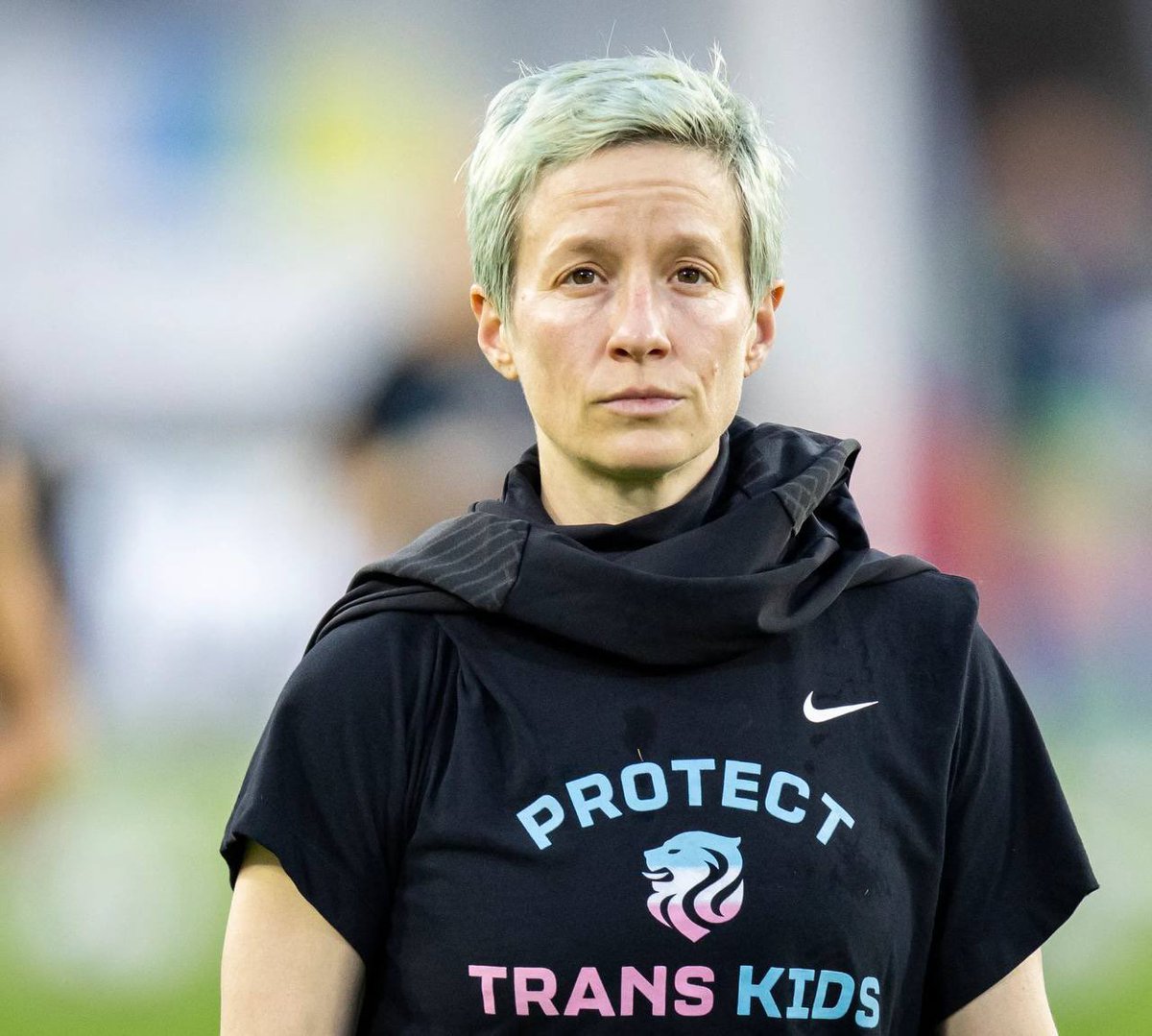 againstgrmrs's tweet image. Megan Rapinoe is disappointing in so many ways. Not only is she terrible at the sport she attempts to play, but she advocates for trans children. But there is no such thing as a trans child, Megan. 

Children need more time to grow up and make an informed decision. Encouraging…