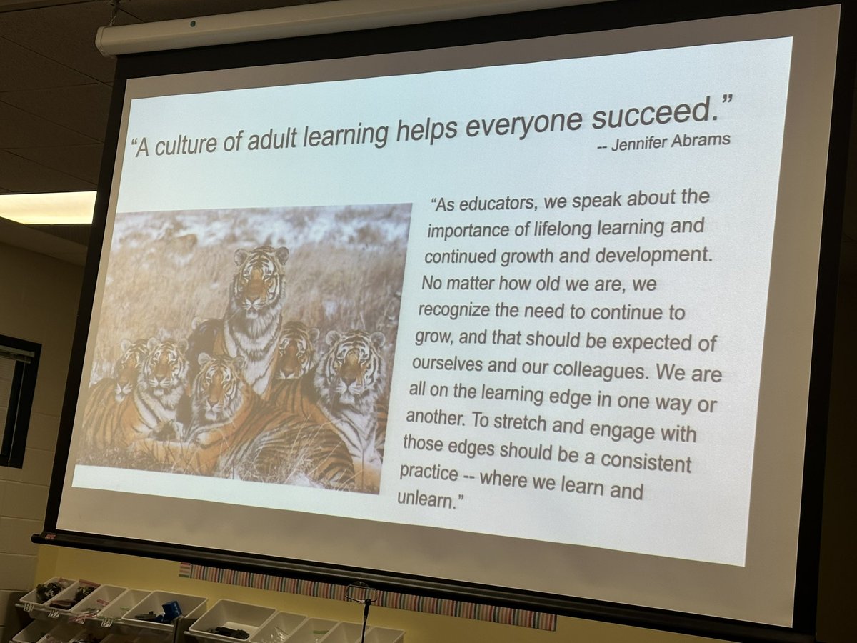 MissGroskin's tweet photo. The @NREL_Bengals worked on stretching their learning edges this morning. They shared their preferences with their teammates after reflecting on the knowing yourself questions from @jenniferabrams https://t.co/WreJVEa4iE
