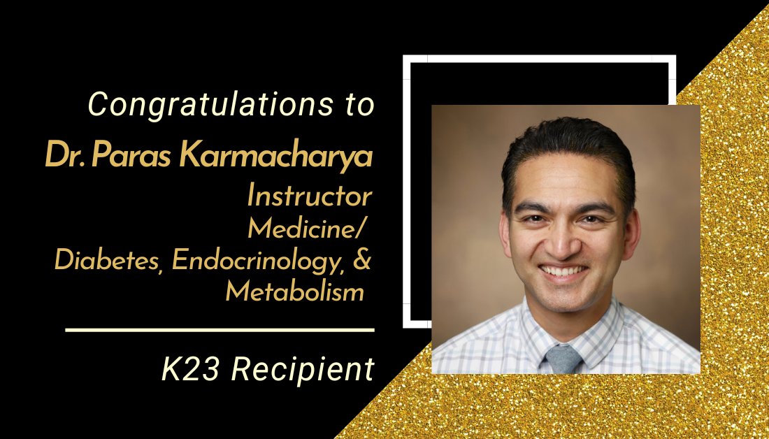 Congratulations to Dr. @paraskarmachary, Instructor, @VUMC_Medicine/ Diabetes & Endocrinology & @VUMCRheum on his K23 from @NIH_NIAMS: Association of Phenotypes and Genotype with Treatment Response in Psoriatic Arthritis. @vumcdiabetes #EFSkudos