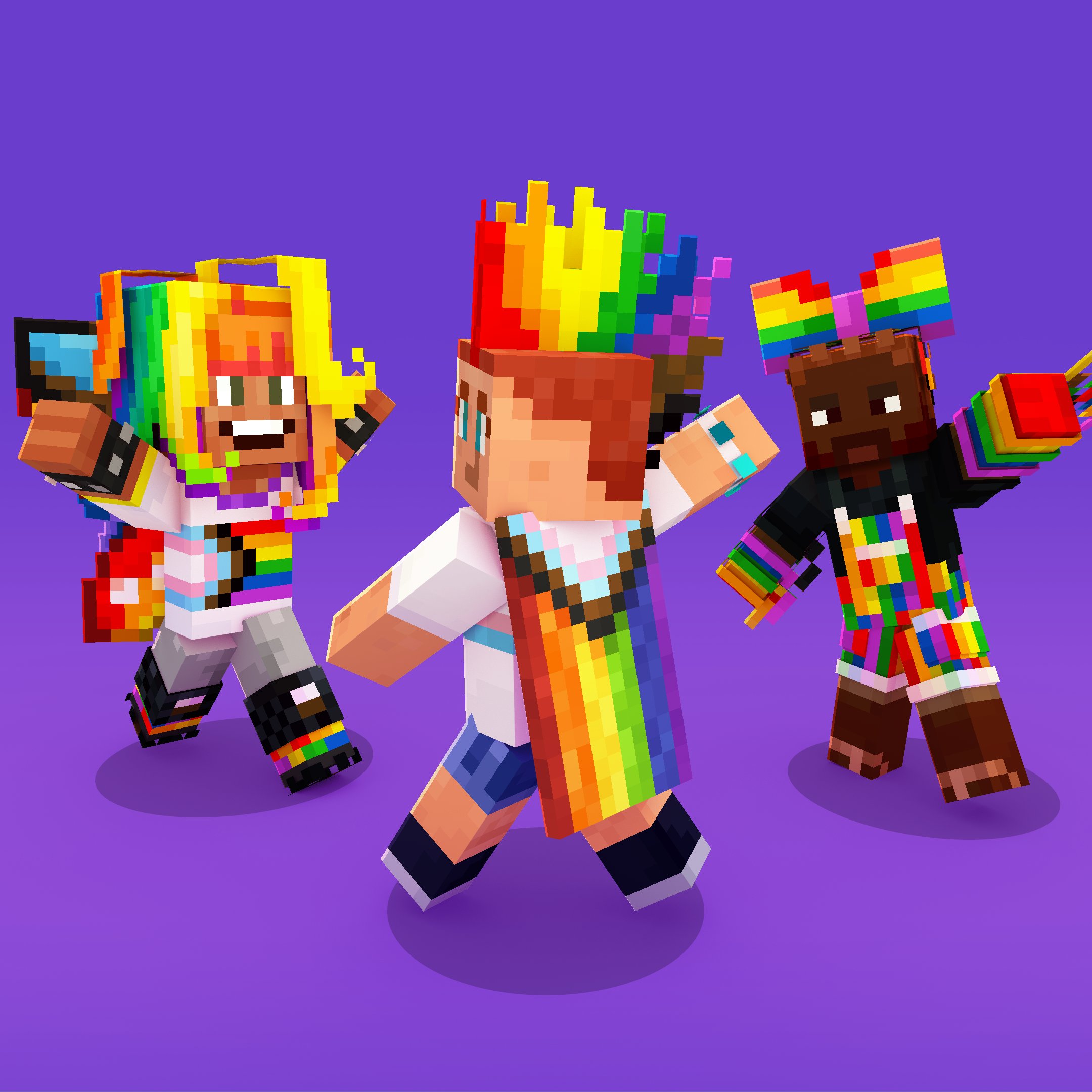 Minecraft Portal 🎄🇧🇷 #MAM2023 on X: 🏳️‍🌈Diversos itens gratuitos para  a representatividade LGBTQIA+ foram adicionados ao camarim do Minecraft  Bedrock de forma gratuita, incluindo uma nova capa e textura para a elytra