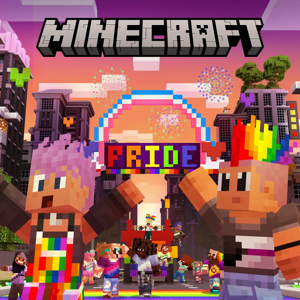 Minecraft is proud to support and uplift the LGBTQIA+ communities!

Join us and show your pride with over 40+ free character creator items available now.