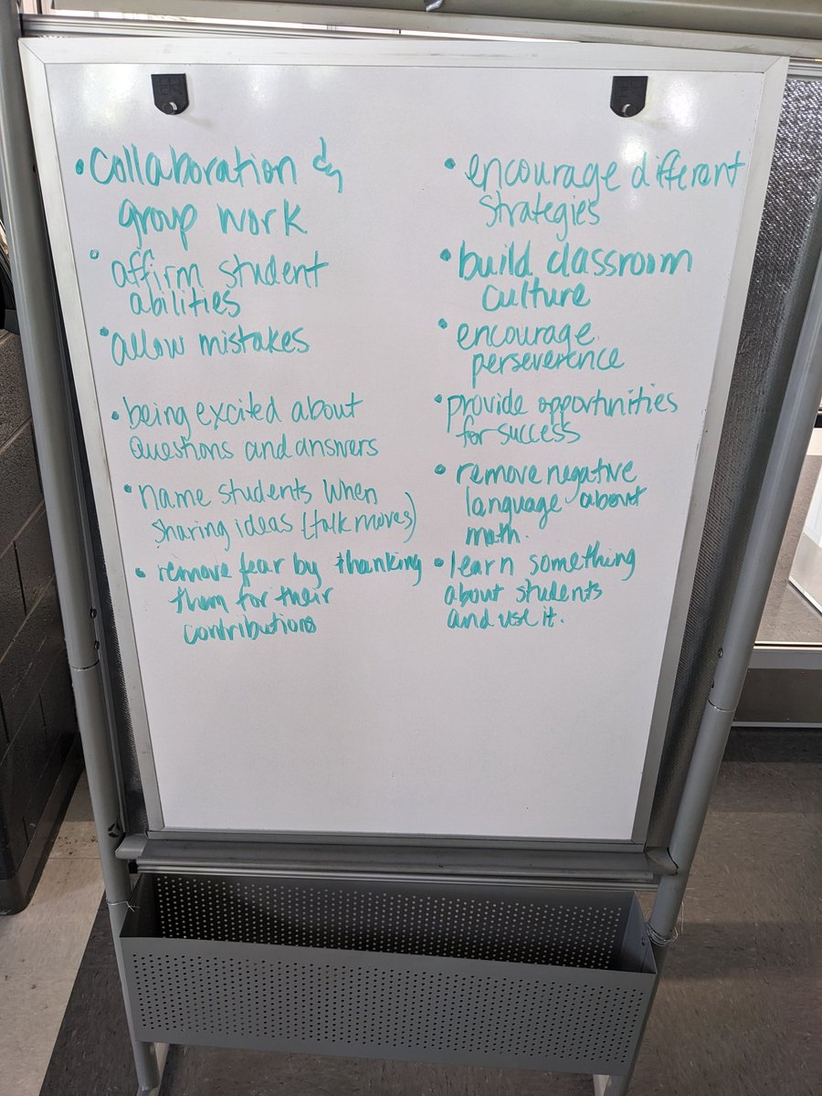 Listing strategies for building math identities at today's Algebra 1 Symposium!