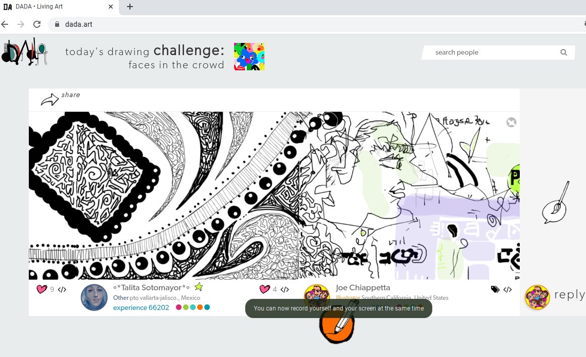 Draw with us. dada.art/sh/WMRgd4XZ @PowerDada #FineArt #artcollaboration #sketch #doodle