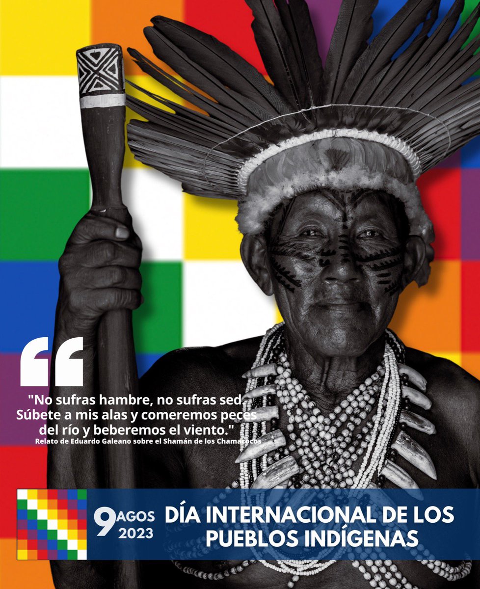unasur's tweet photo. En el Día Internacional de los Pueblos Indígenas, honramos y celebramos las culturas, tradiciones y sabiduría de los pueblos, nacionalidades y comunidades originarias.

Es momento de reconocer su invaluable contribución a la diversidad y respetar su lucha imperecedera por los derechos, la  justicia y la paz. 

#DíaDeLosPueblosIndígenas