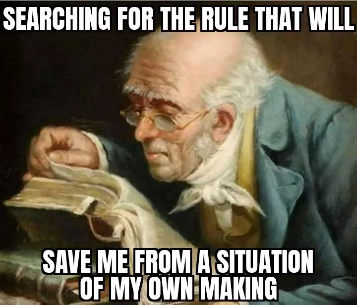 Rules lawyer to the rescue!