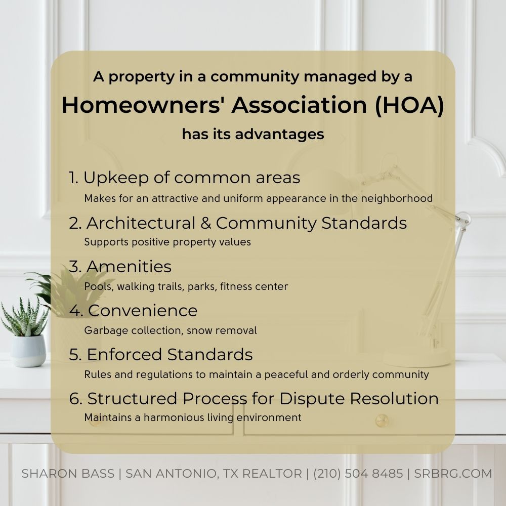 Restrictions may not be all that bad. Move into a community managed by a HOA for the following benefits. #Homeownership #RealEstateExpertise #NegotiationExpert #TexasRealtor #Homeowner #RealEstateExpertise #RealEstateInvesting #ICanHelp #TexasRealtor #SanAntonioRealtor