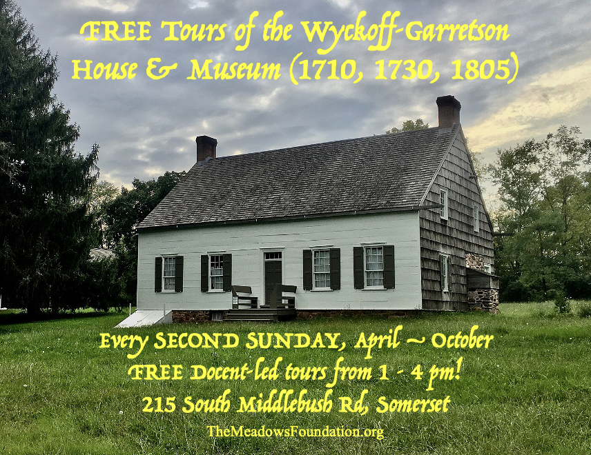 TheMeadowsNJ's tweet photo. SUN. 8/13, 1-4pm
See life in Franklin Twp as it was 150-300 yrs ago! FREE DOCENT-LED TOURS of Wyckoff-Garretson House &amp; Museum
We're so fortunate to have this historic site &amp; we love sharing it with you!
#TheMeadowsFoundationNJ #WyckoffGarretsonHouseandmuseum #njhistory https://t.co/tgjadiks8f