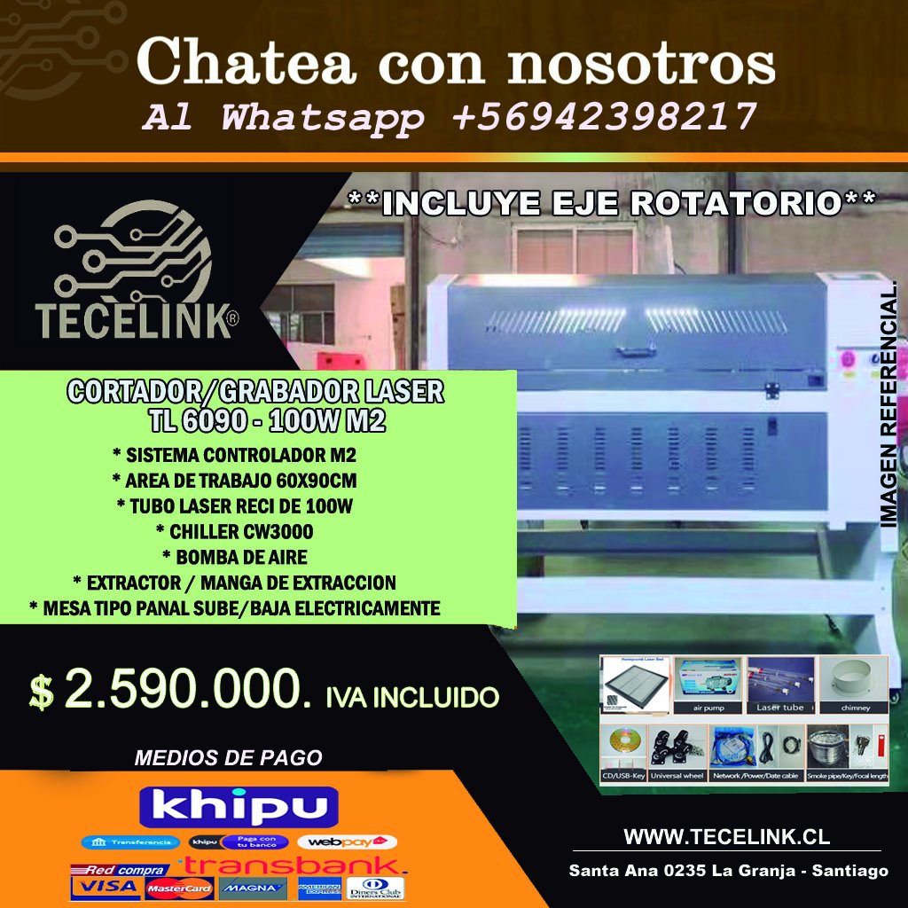 tecelink's tweet image. Seguimos manteniendo los precios hasta agotar stock. tecelink.cl #cnc #CncRouter #Laser #LaserEngraver #Grabado