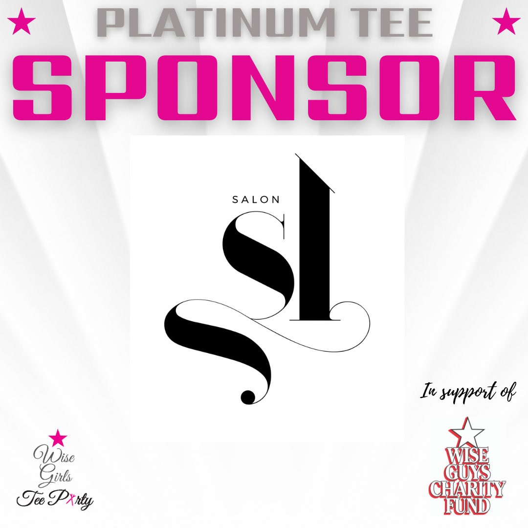 A big shoutout to <a href="/SalonSaraLina/">Salon Sara Lina</a> for being one of our incredible Platinum Tee sponsors! Thank you for your support! <a href="/WGWiseGirls/">Wise Girls Committee</a> <a href="/WiseGuysCmtee/">Wise Guys Committee</a> <a href="/WiseGuysCharity/">Wise Guys Charity Fund</a>