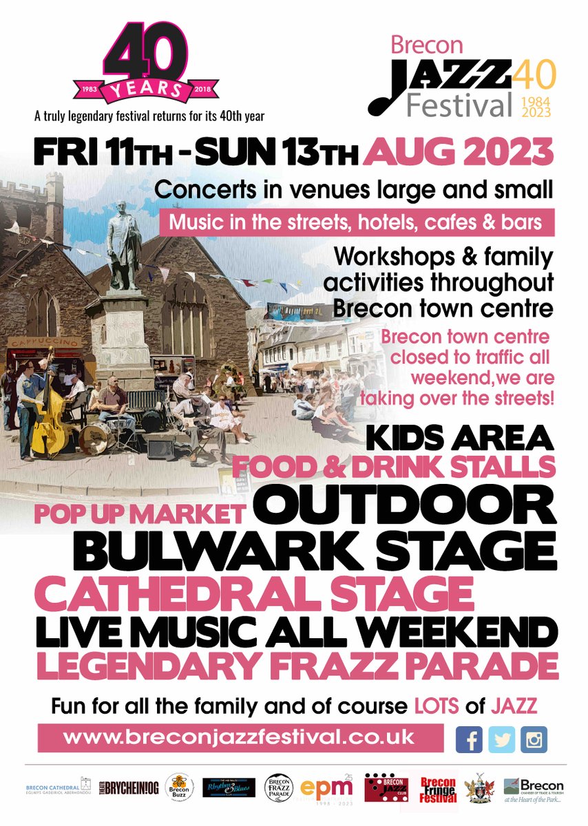 Only 3 days to go!! 
Got your band hit list yet?? 

#breconjazzfestival40 
#breconjazzfestival 
#breconlegend