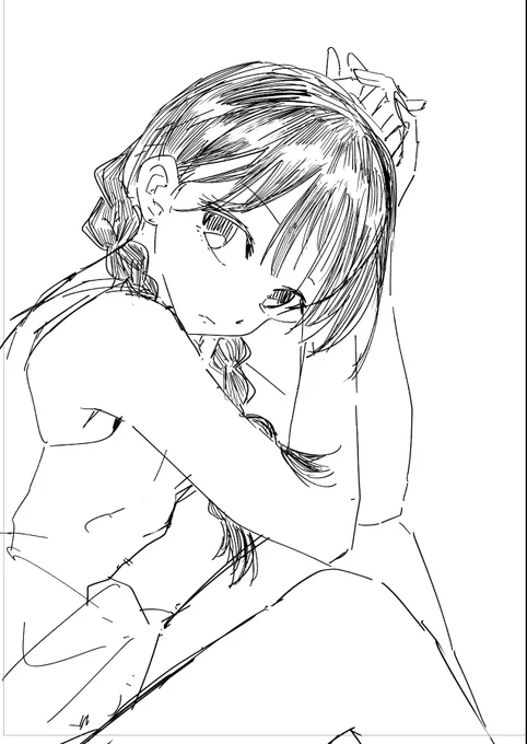 謎の黒髪美少女さん